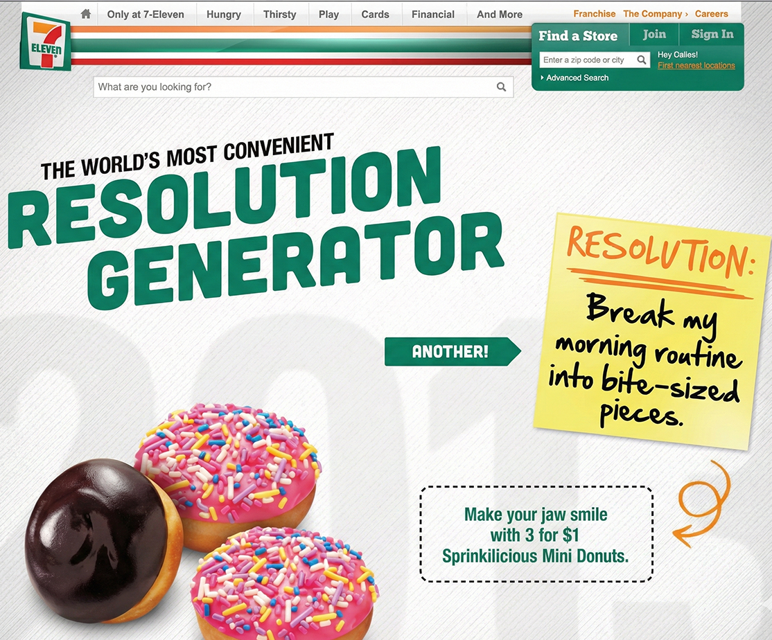 7-Eleven World's Most Convenient Resolution Generator - Josh Barto